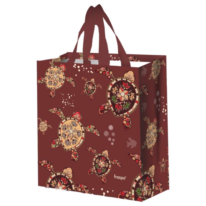 Torba na zakupy 14L 30x14x33 Żółwie brązowa 1szt