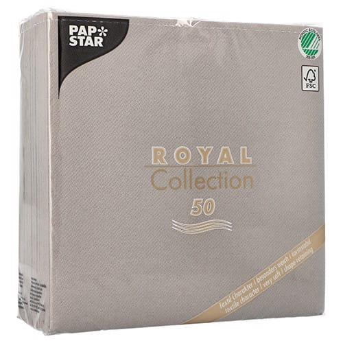Serwetka gastronomiczna 40x40 Royal szara 50szt