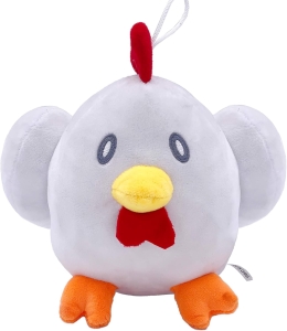 Maskotka Pluszak Zabawka Pluszowa Kurczak Biały