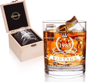 Szklanka do Whisky w Ozdobnym Pudełku 1983 350ml
