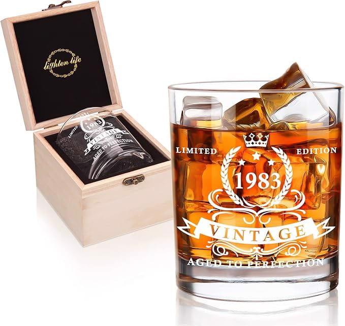 Szklanka do Whisky w Ozdobnym Pudełku 1983 350ml