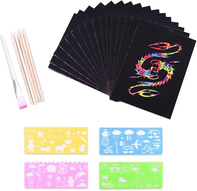 Arkusze do rysowania zdrapywania DIY 50szt