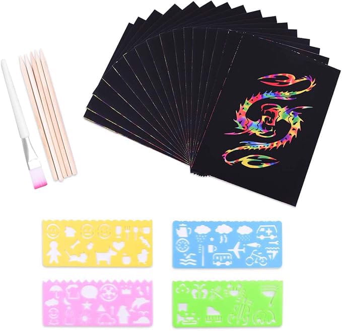 Arkusze do rysowania zdrapywania DIY 50szt