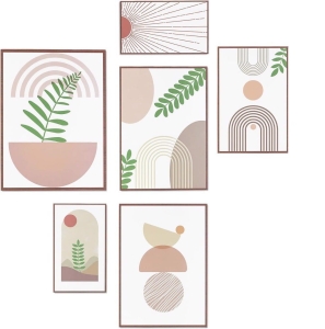 Obrazy ścienne minimalistyczne natura 6 sztuk