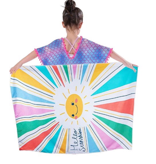 Ręcznik plażowy dla dzieci mikrofibra 75x150cm