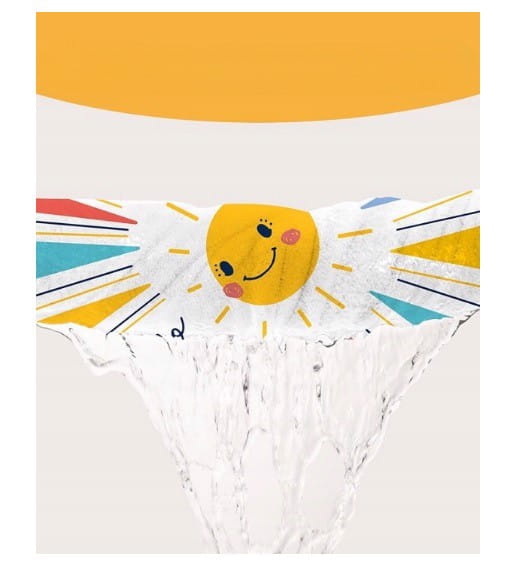 Ręcznik plażowy dla dzieci mikrofibra 75x150cm