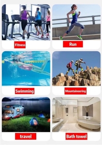 Ręcznik z mikrofibry lekki szybkoschnący 75x150cm