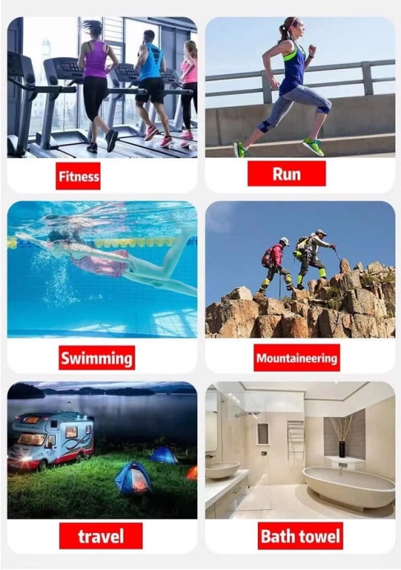 Ręcznik z mikrofibry lekki szybkoschnący 75x150cm