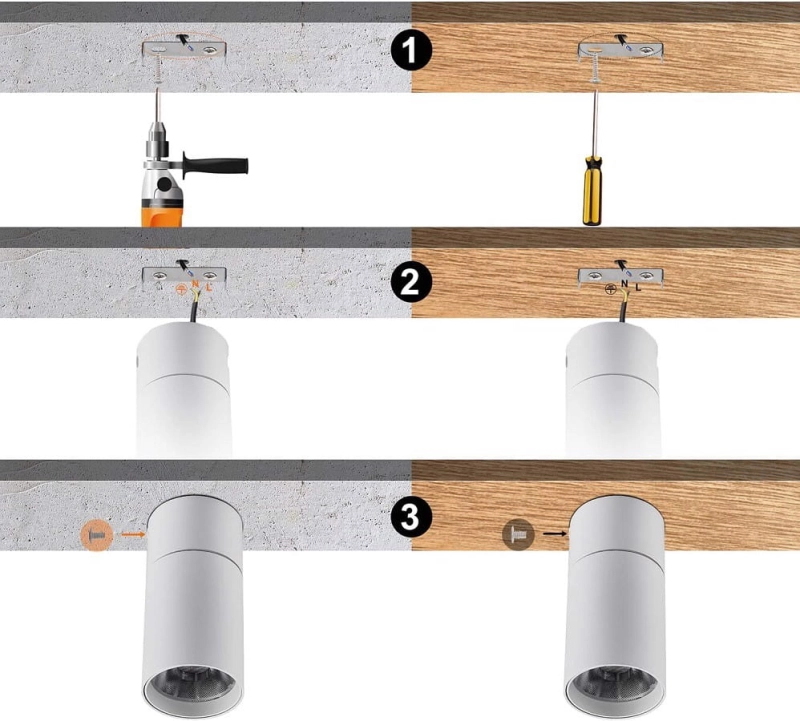 Reflektory sufitowe LED SPOT 15W biały 3000K