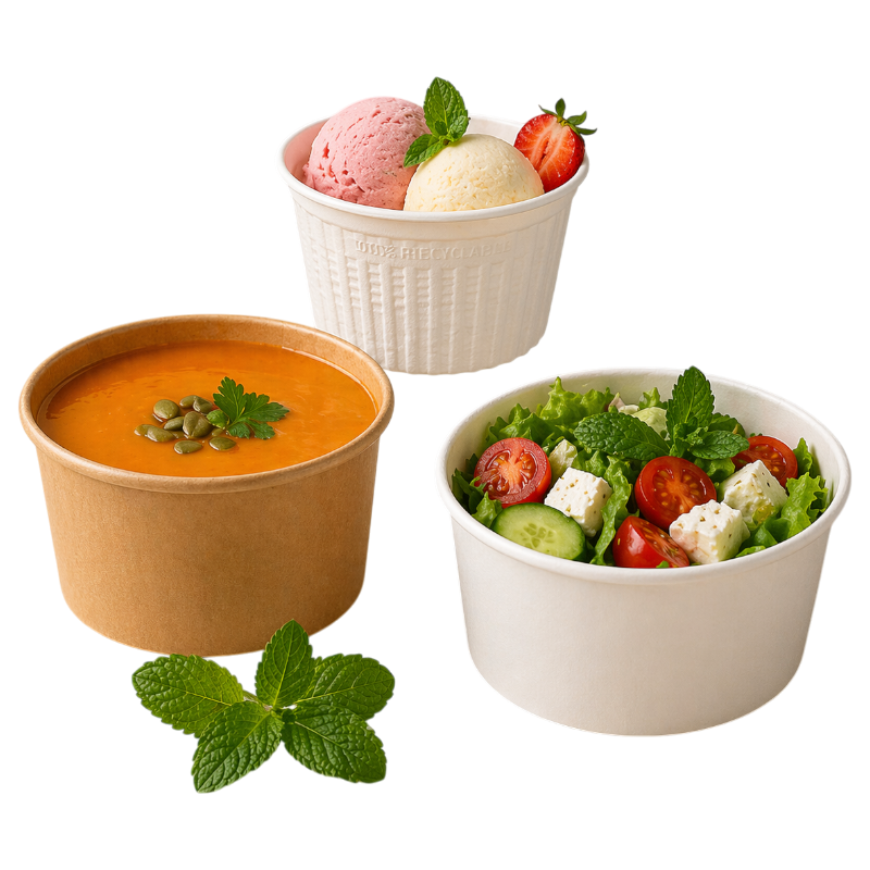 miski na zupę, sałatki i dania na wynos – opakowania gastronomiczne