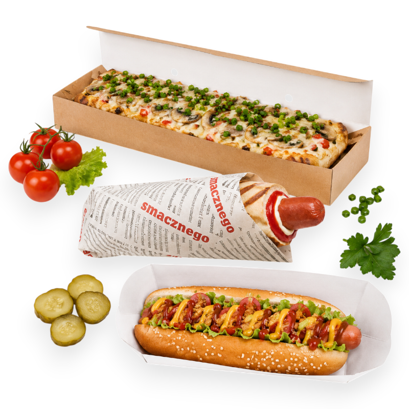opakowania na zapiekanki hotdogi